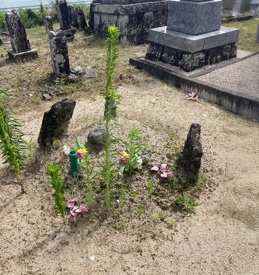 佐賀県-共同墓地（村墓地）墓じまい前